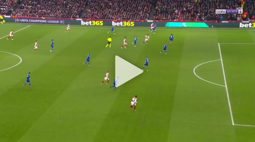 Das erste Tor von Arsenal gegen Dinamo Zagreb in der UEFA Champions League